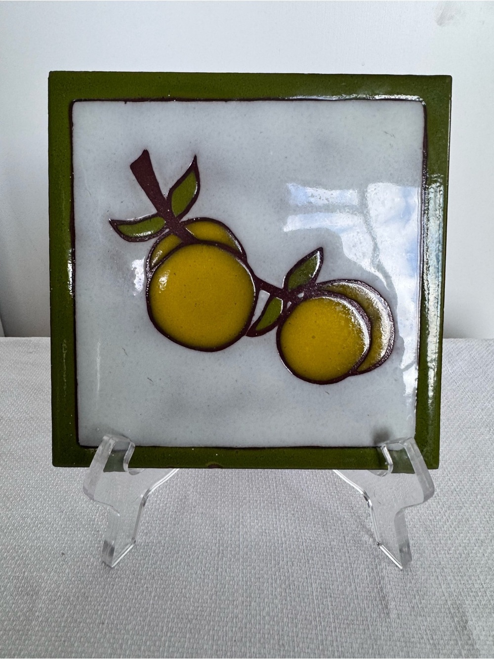 Vintage Decorative Lemon Art Ceramic Tile